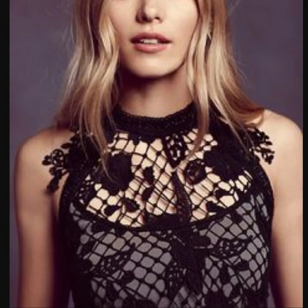 Free People Lace Halter Dress - Picture 2 of 4